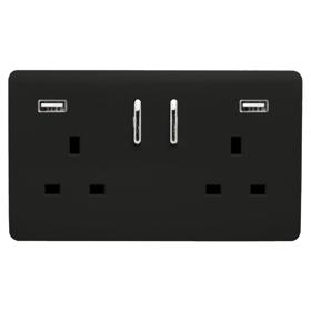 Piano Black Wiring Accessories Trendi Decorative Screwless